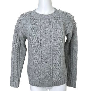 Banana Republic Cable-knit Curly Italian Yarn Sweater XS